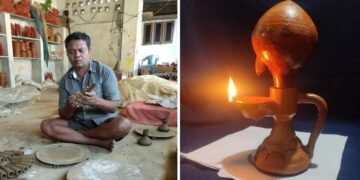 छत्तीसगढ़ के कुंभार ने बनाया 24 से 40 घंटे जलनेवाला दिया और इंटरनेट पर छा गया