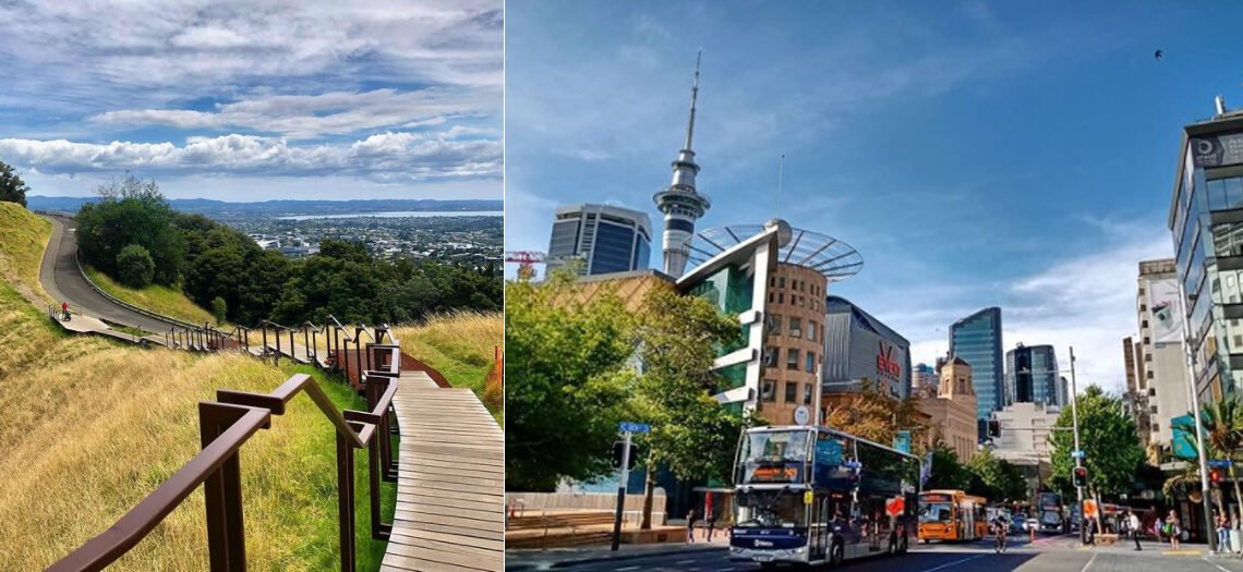 ऑकलैंड: ज्वालामुखी प्रधान शहर, जहां शंकु सहज ही दिख जाते हैं