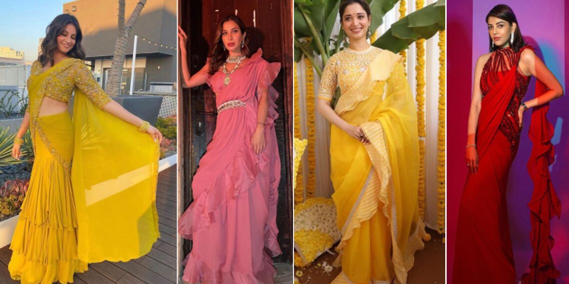 रफ़ल्ड साड़ियां, जिन पर आपका दिल आ जाएगा