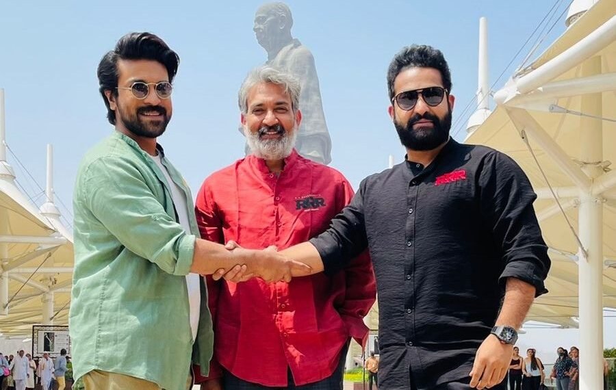 आरआरआर की टीम पहुंची स्टैचू ऑफ़ यूनिटी